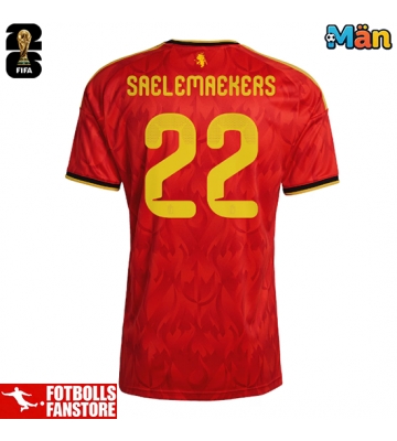 Belgien Alexis Saelemaekers #22 Hemmatröja VM 2026 Kortärmad